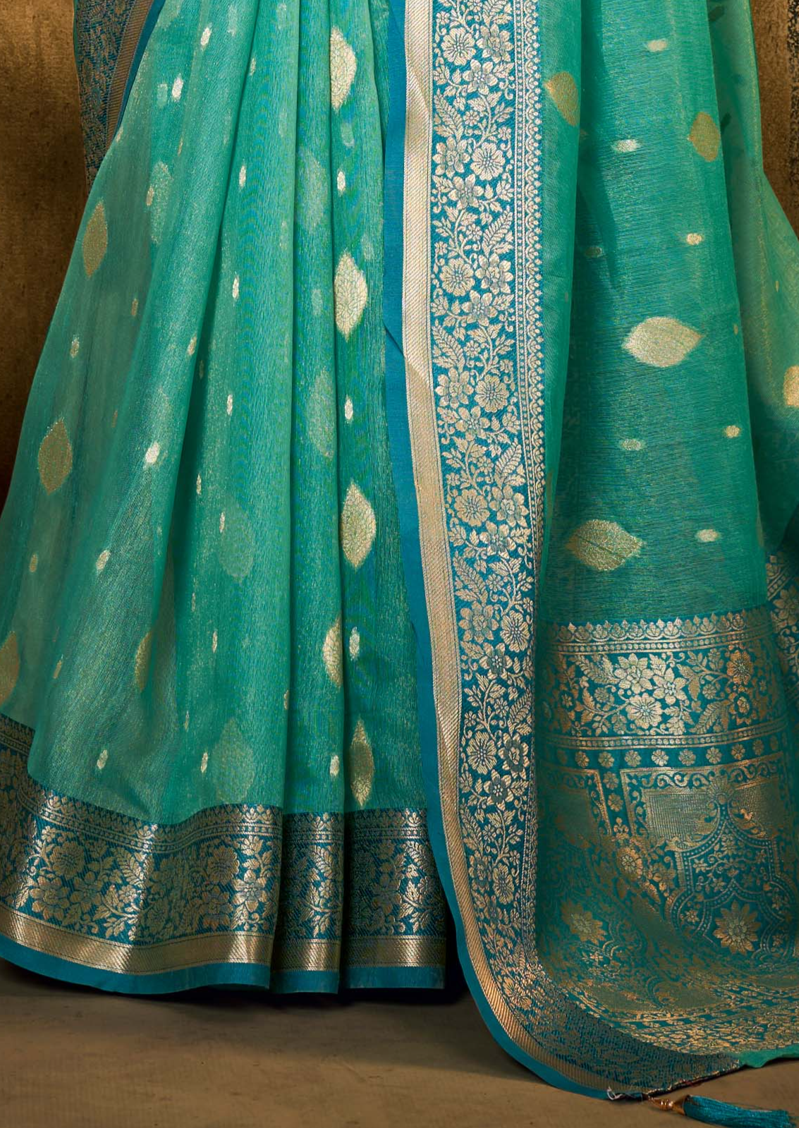 Celestial Sky Banarasi Silk Saree