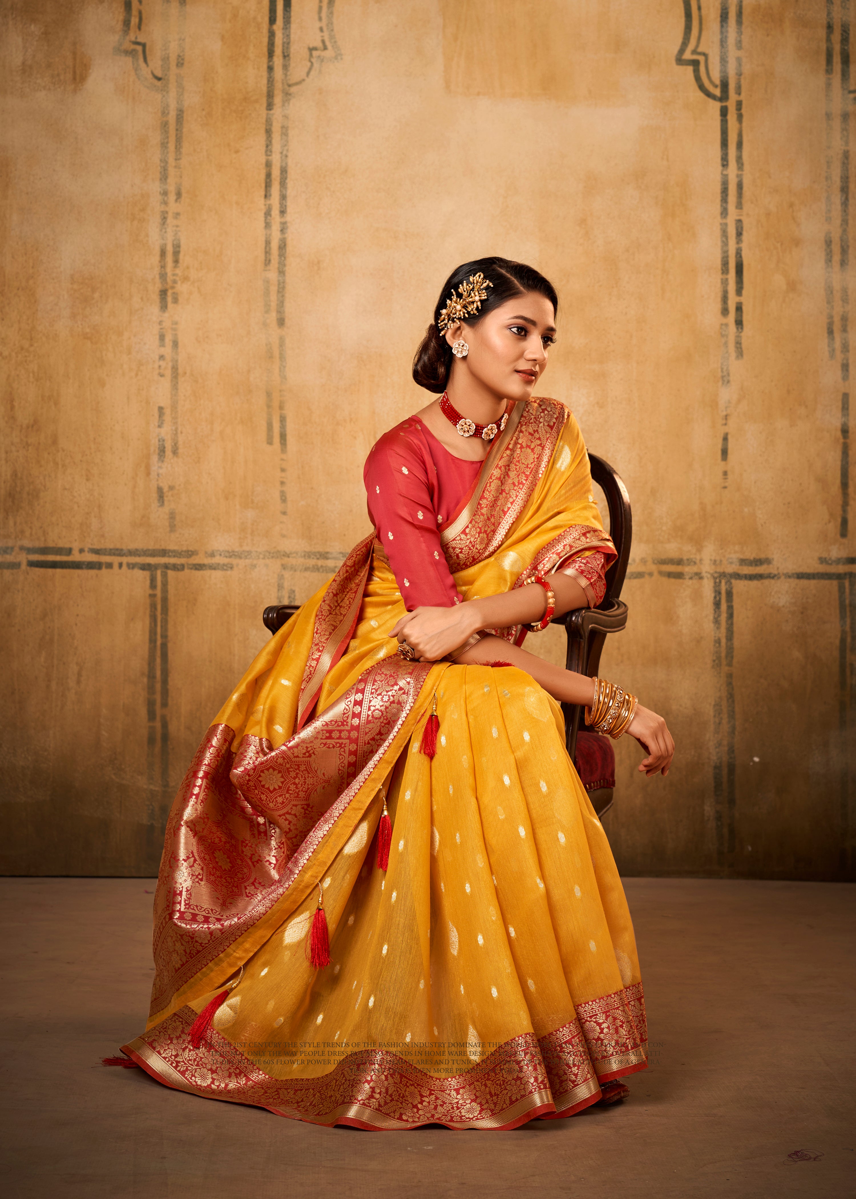 Golden Harvest Banarasi Silk Saree