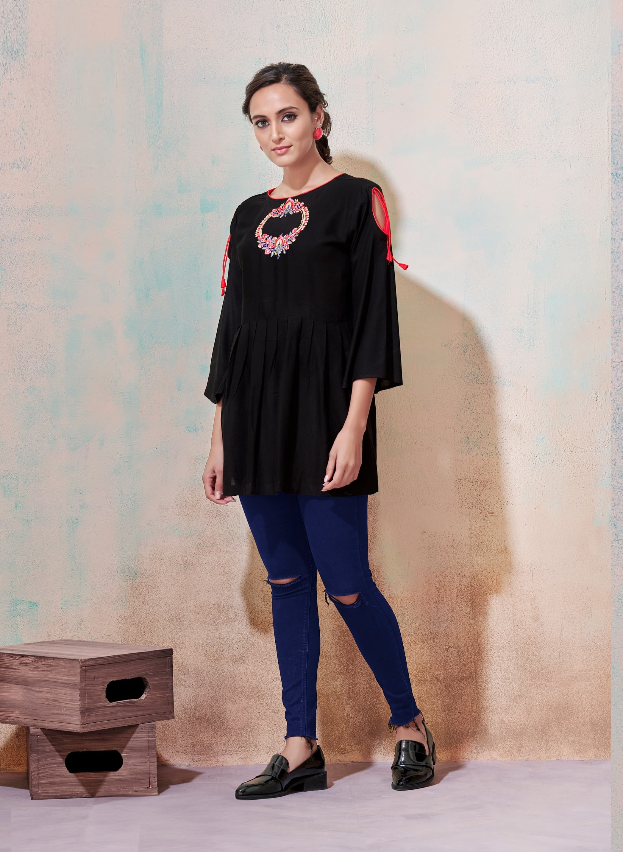 Black Short Top Kurti