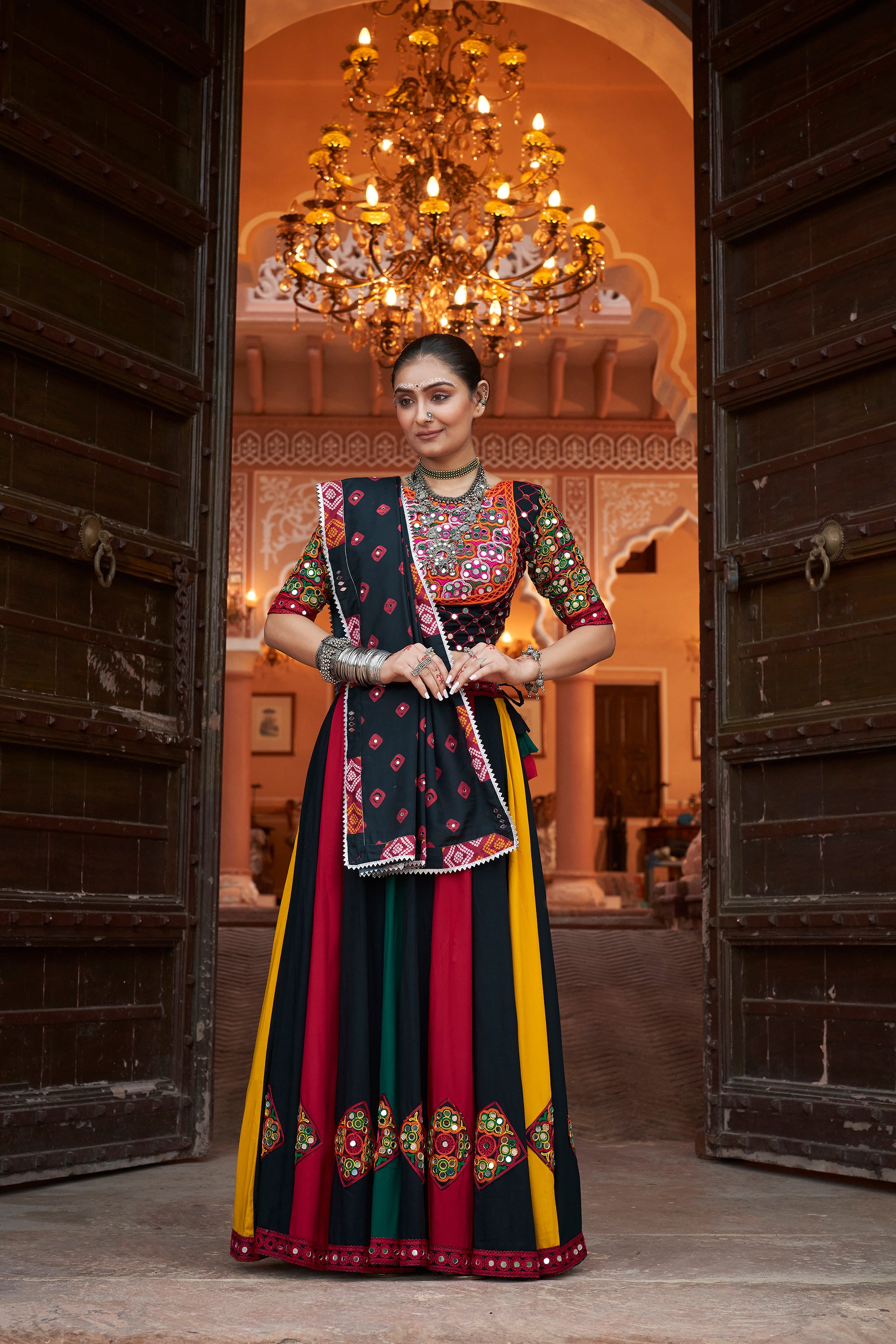 Navratri special Multicoloured Lehenga