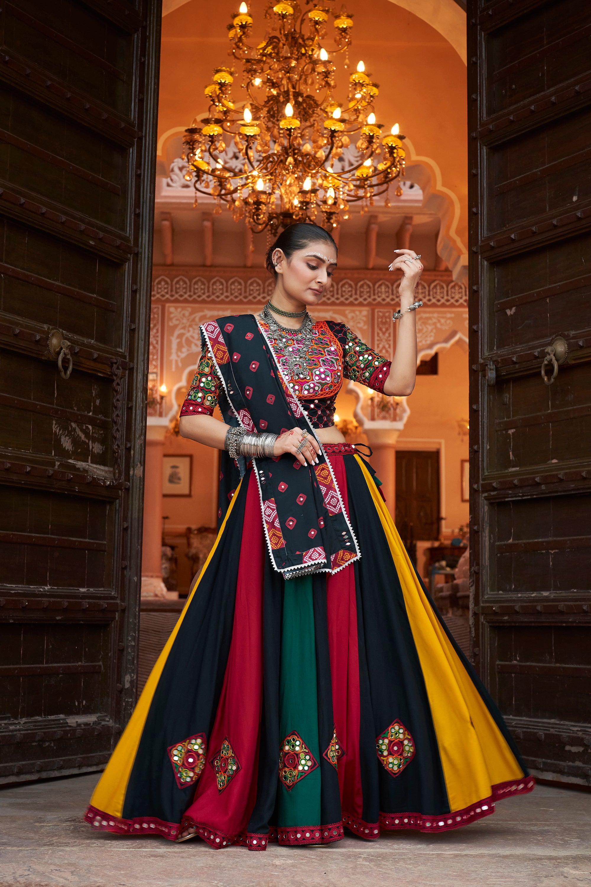 Navratri special Multicoloured Lehenga