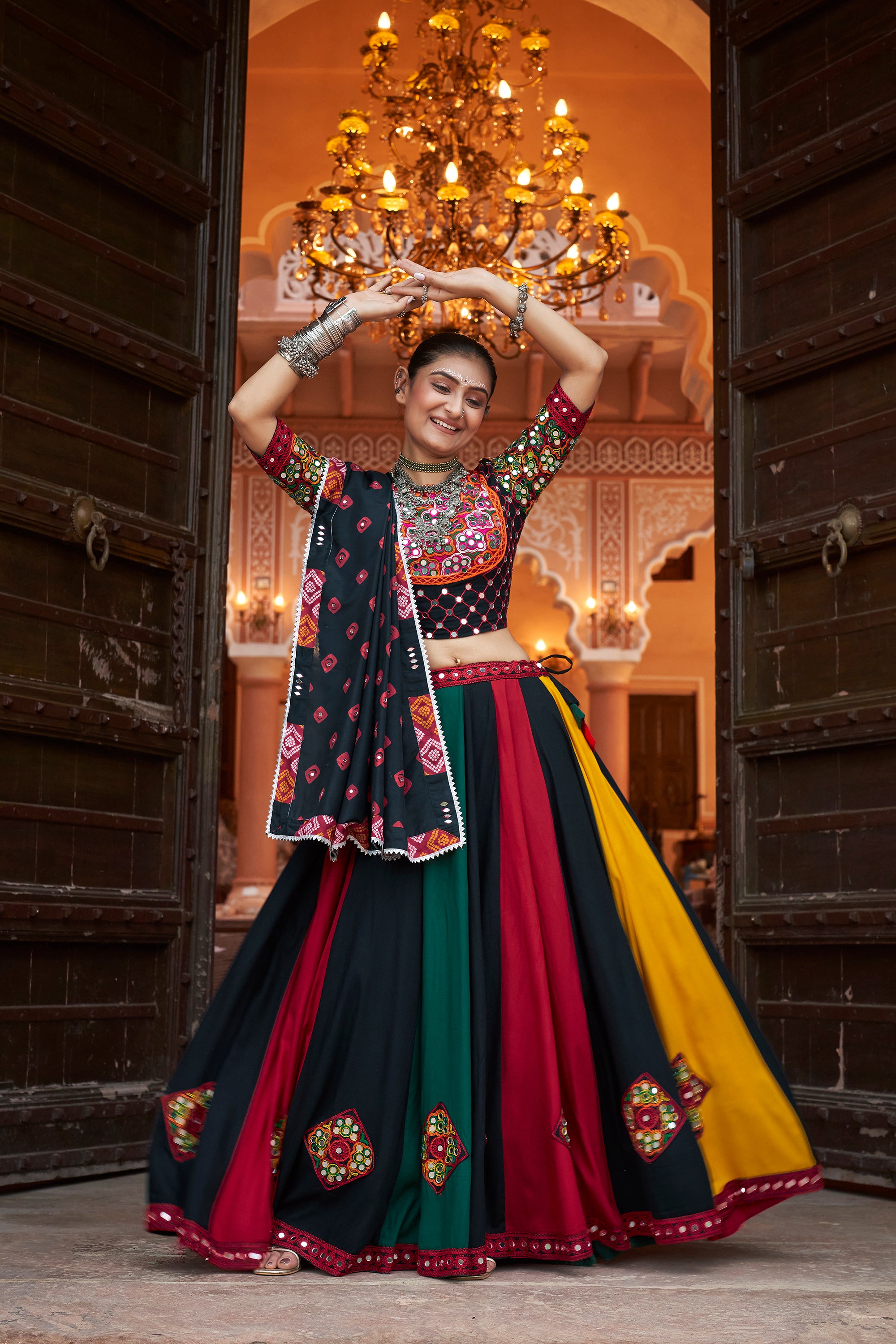 Navratri special Multicoloured Lehenga