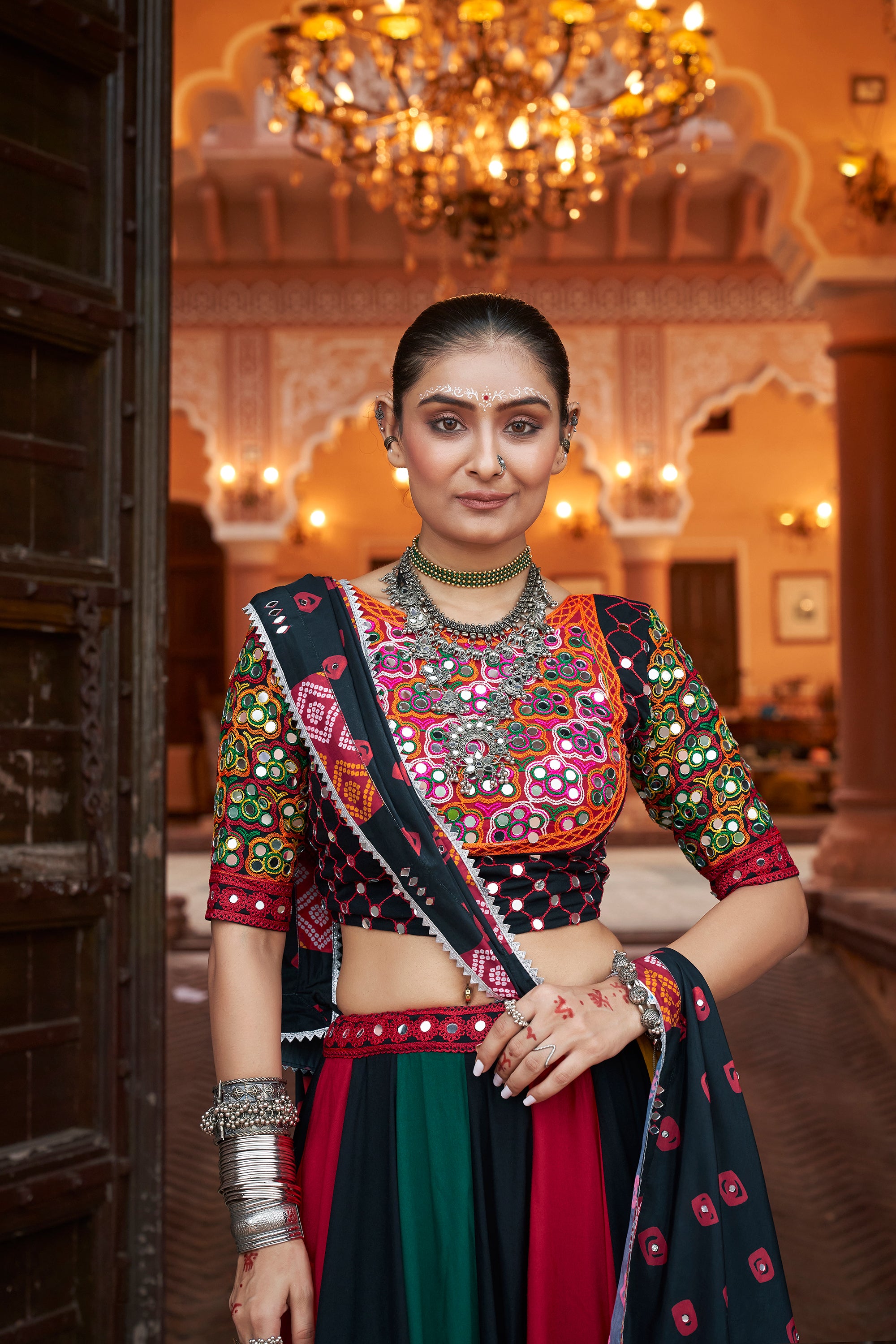 Navratri special Multicoloured Lehenga