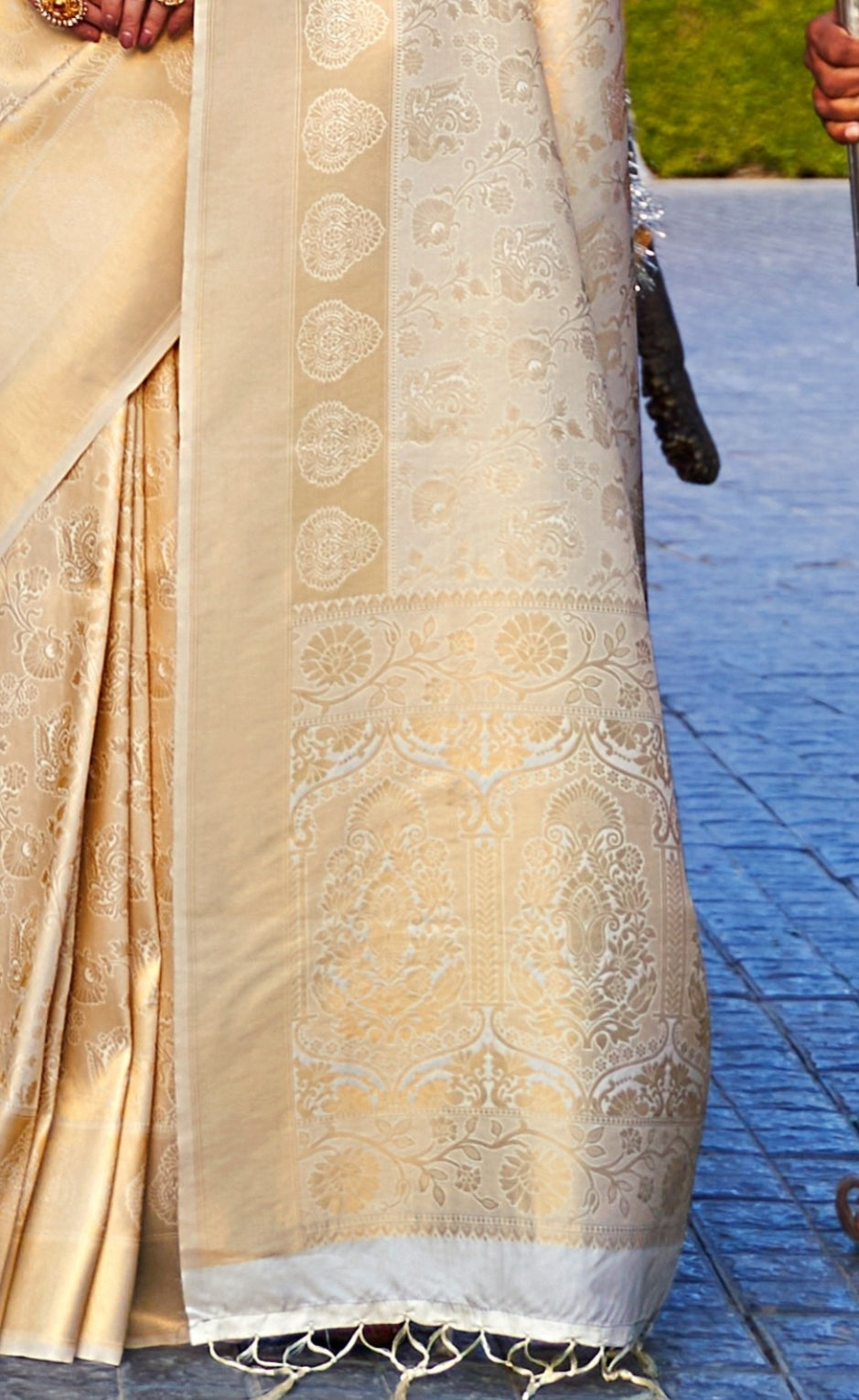 Golden Glow Kanjivaram Silk Saree