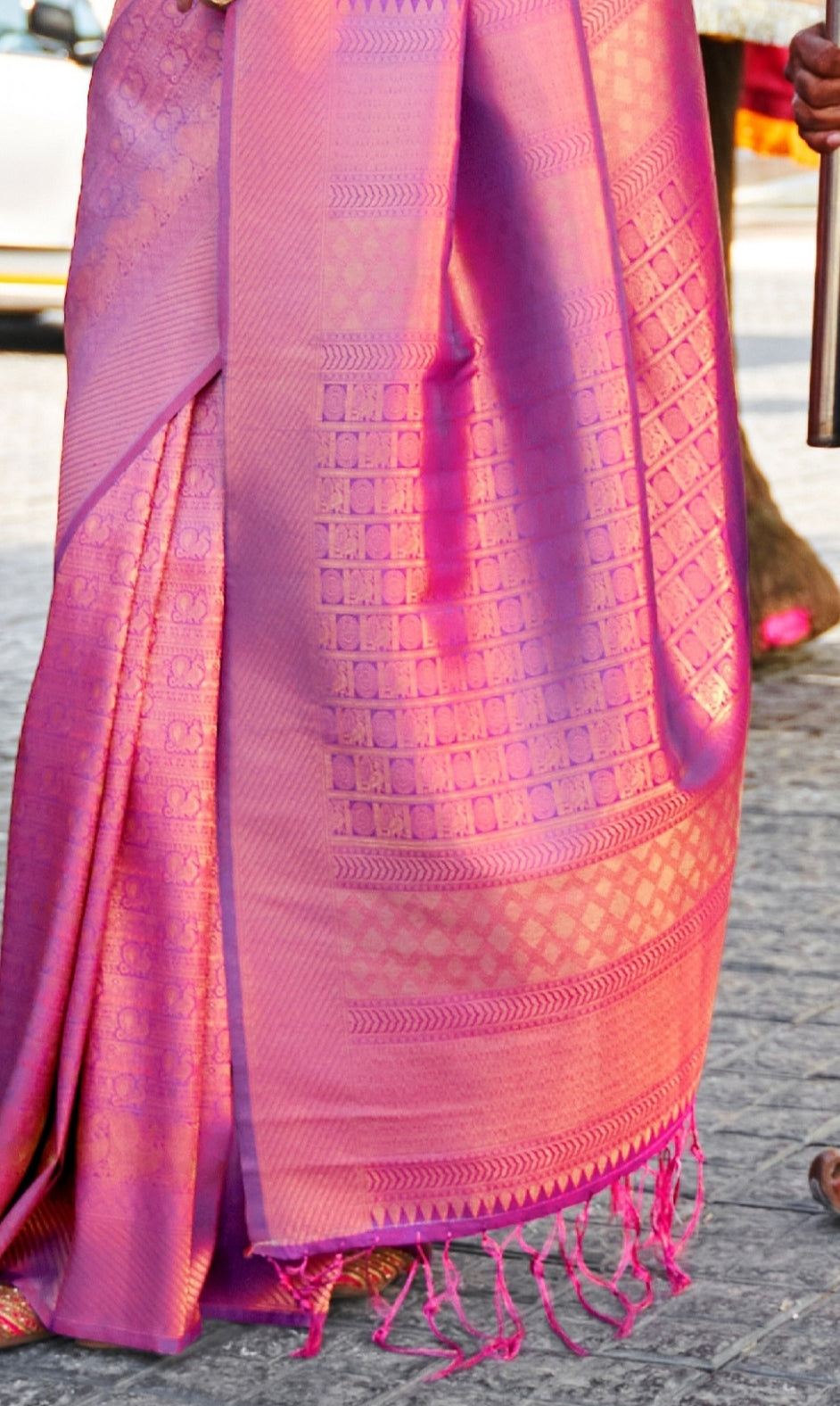 Royal Purple Kanjivaram Silk Saree