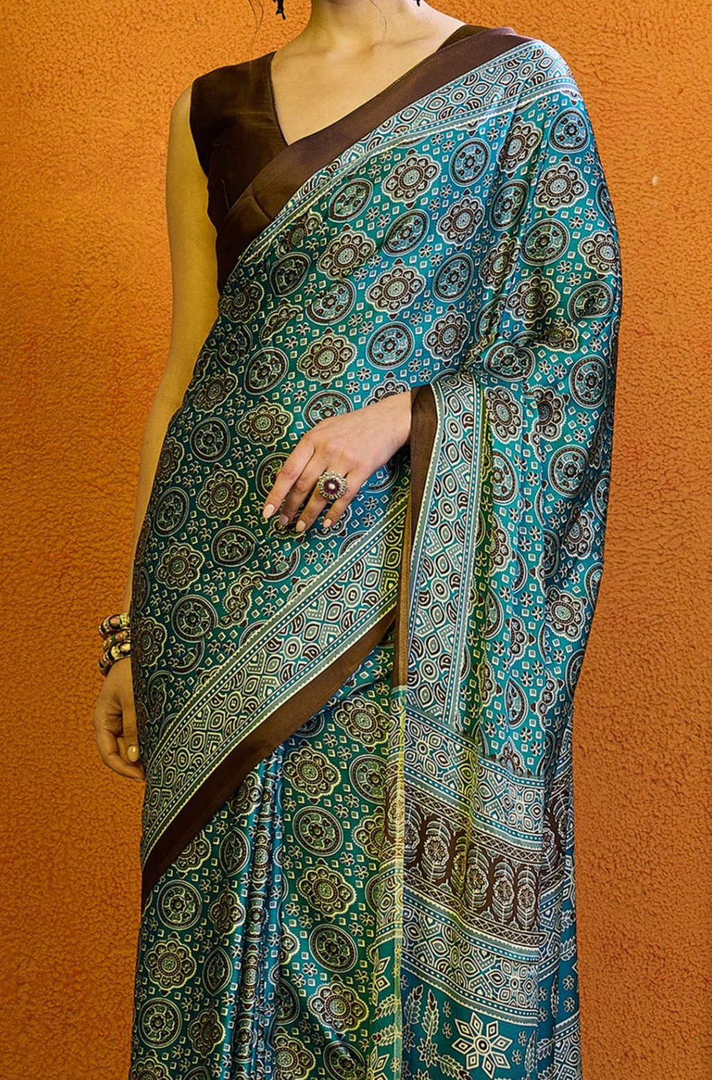 Stunning Blue Kadali Saree