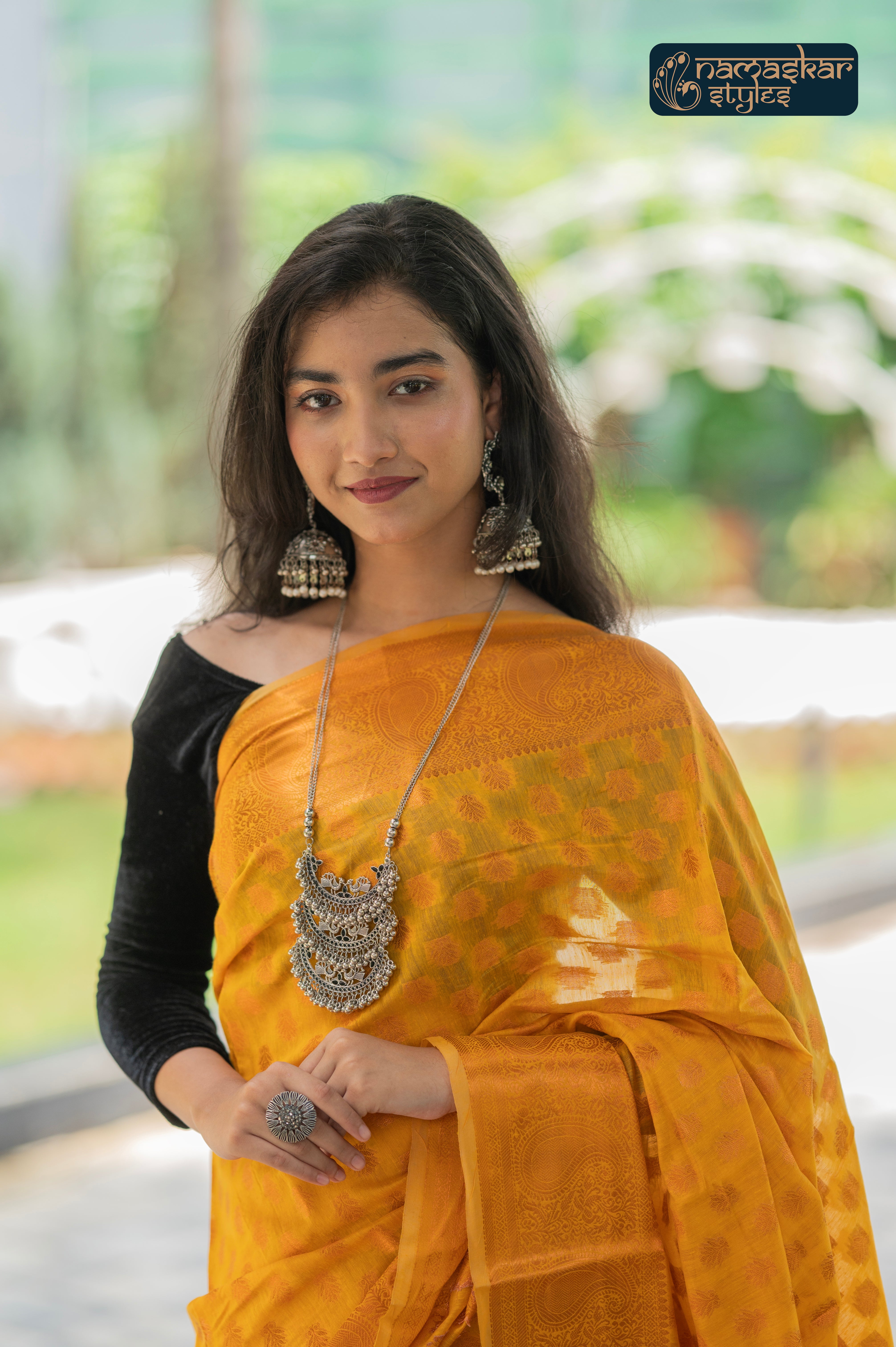 Sun-Kissed Yellow Kanjivaram Silk Saree